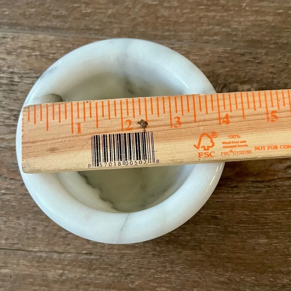 White Marble Mortar and Pestle